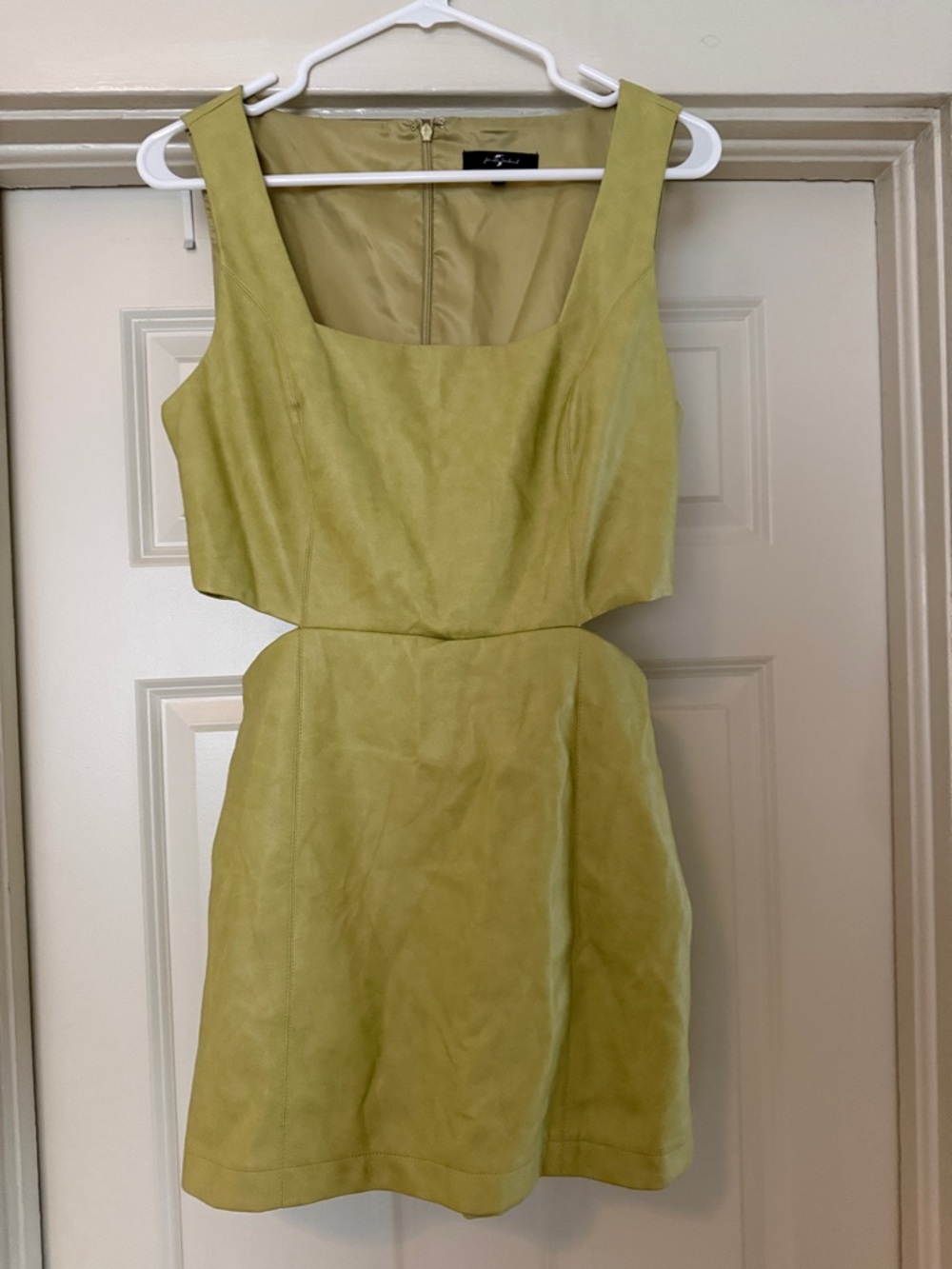 7 For All Mankind Olive Green Cutout Mini Romper Dress Size M